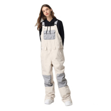 2021 Hot Sell Waterproof Windproof Unisex Hiking Suspender Trousers Ski Winter Pant Snowboard Trousers